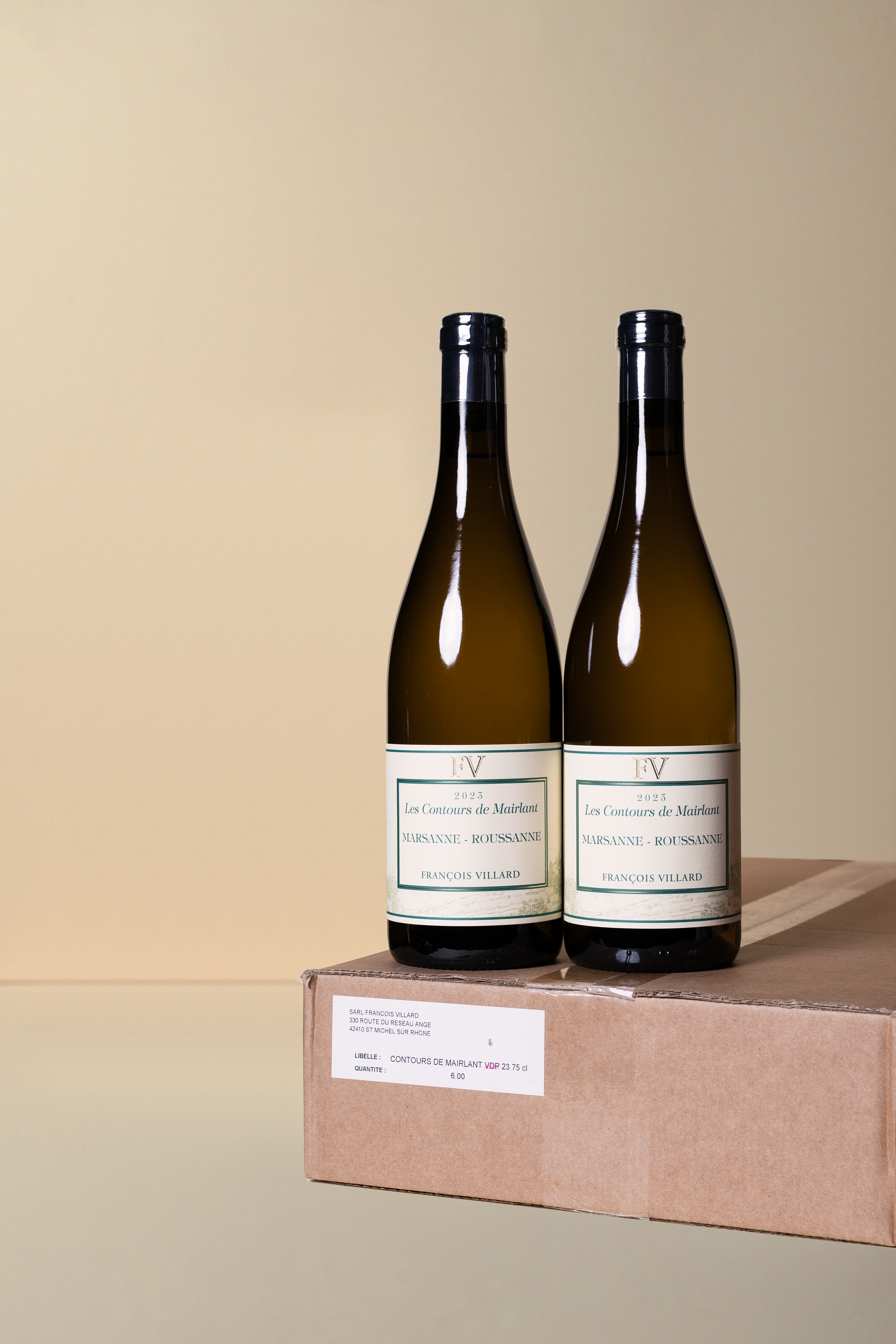 Francois Villard, Les Contours de Mairlant Marsanne Roussanne 2023 750ML (OCC of 6 bottles)