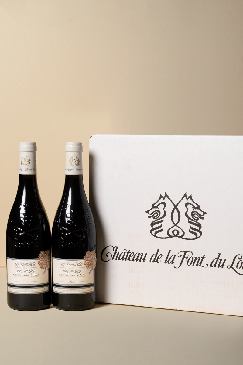 Chateau de la Font du Loup, Chateauneuf du Pape Les Demoiselles 2023 750ML (OCC of 12 bottles)