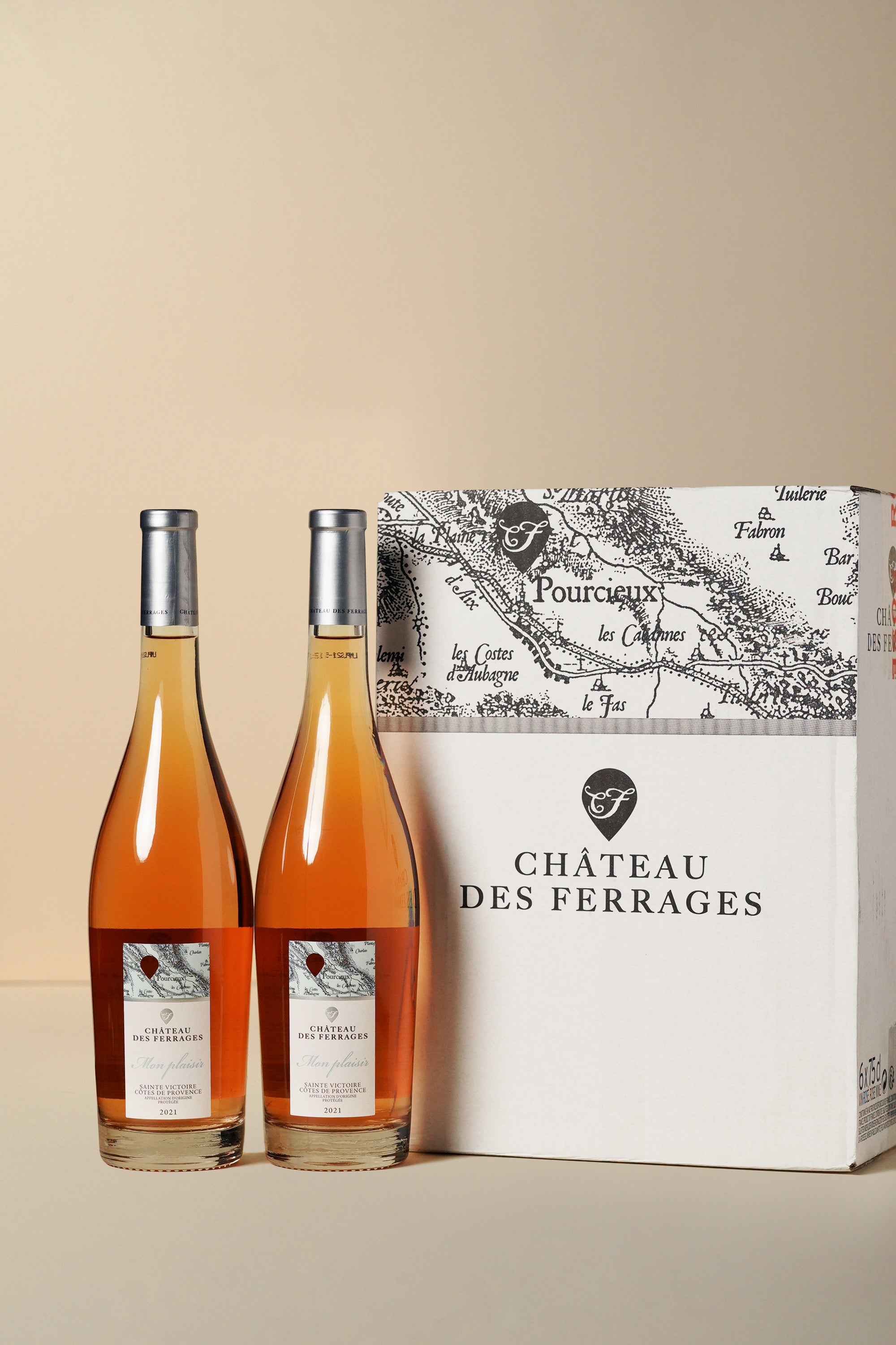 Chateau des Ferrages, Mon Plaisir Cotes de Provence Rose 2021 (OCC of 6 bottles)