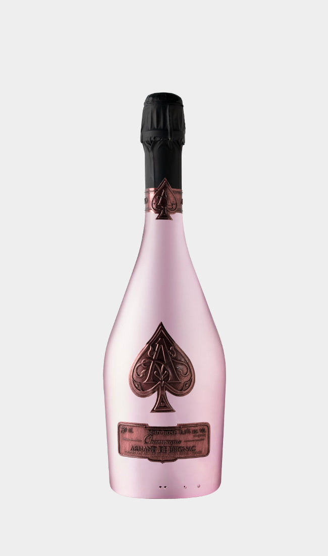 Armand De Brignac Ace of Spade Brut Rose champagne. Check out our